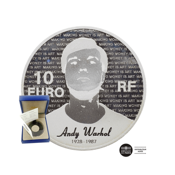 Andy Warhol - Monnaie de 10€ Argent - BE 2011