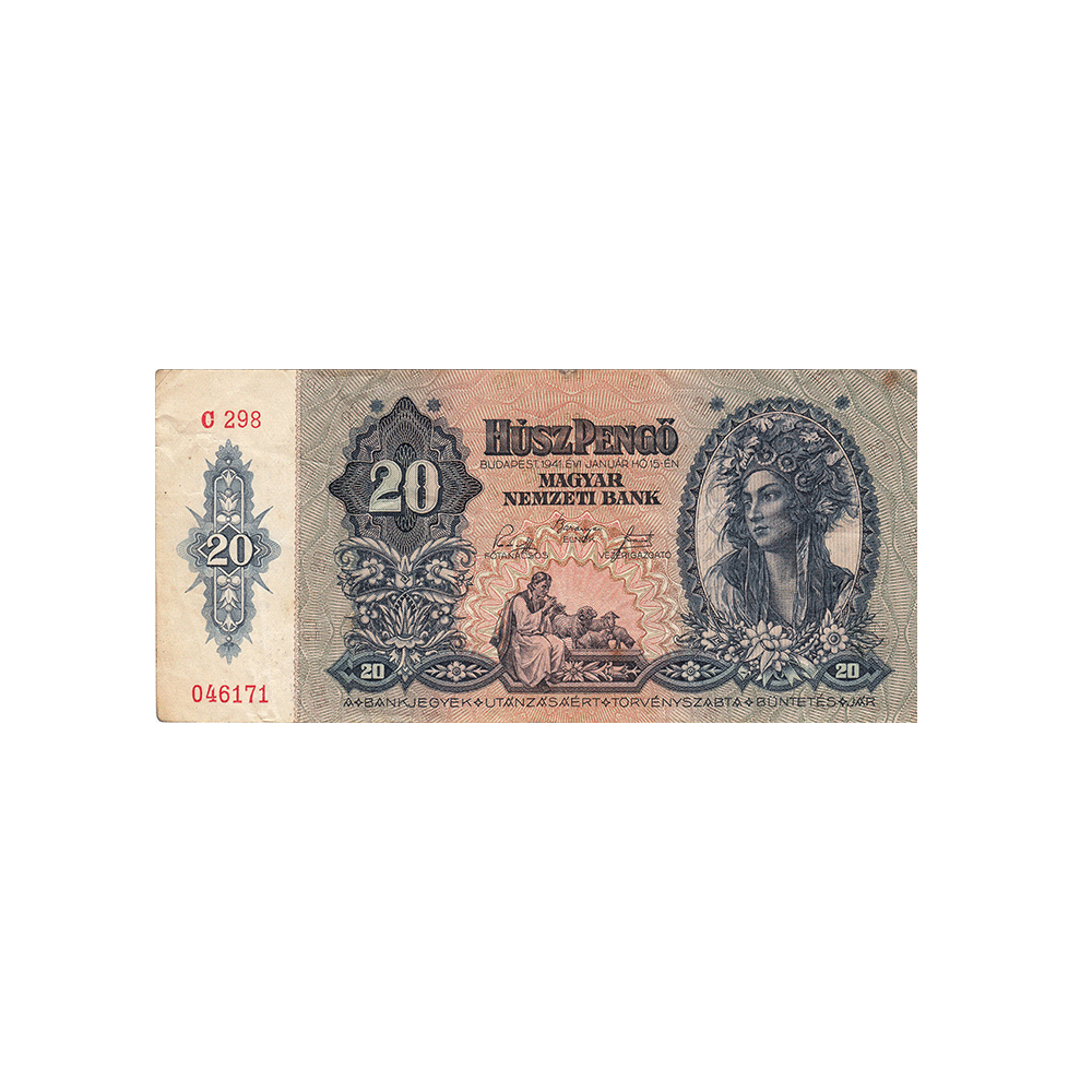 Hongrie - Billet de 20 Pengo - 1941