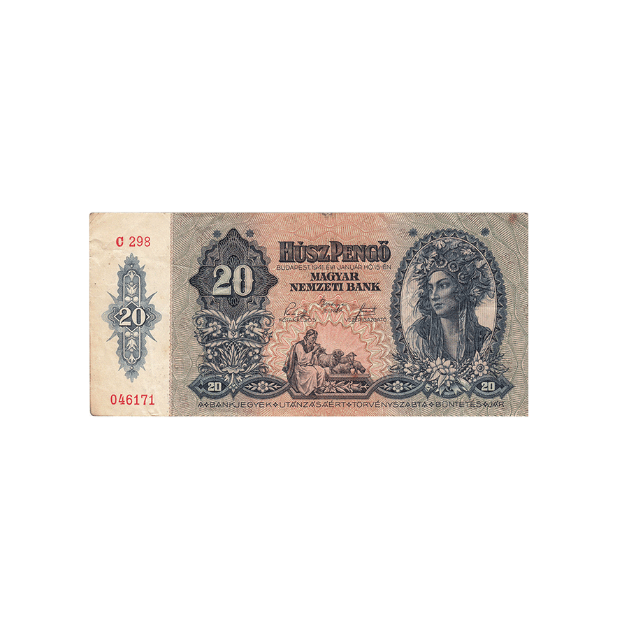 Hongrie - Billet de 20 Pengo - 1941