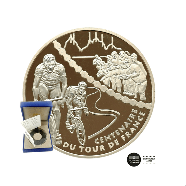 Médaille Cyclisme 1892 – Cycle Flechois, 1er Prix, Argent, Avec Boîte, 14 Juillet