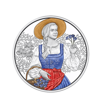 Dirndl, fait en lin - Monnaie de 10€ Argent - BE 2025