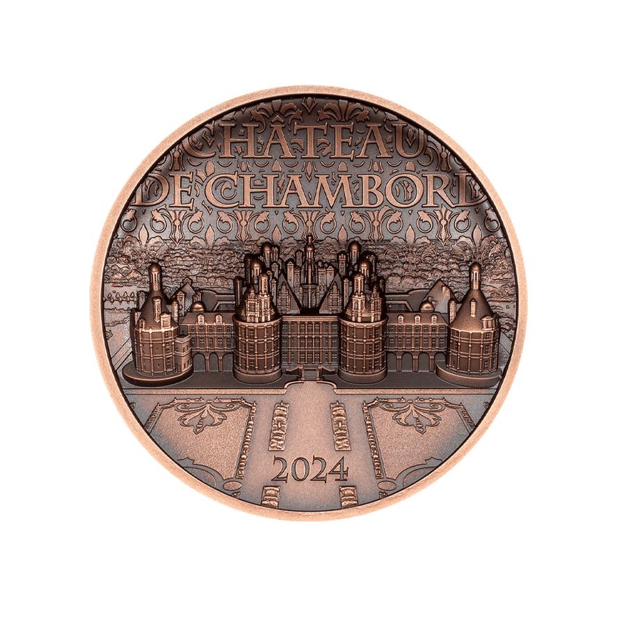 Château de Chambord - Monnaie de 1$ Cuivre - Antique Finish 2024