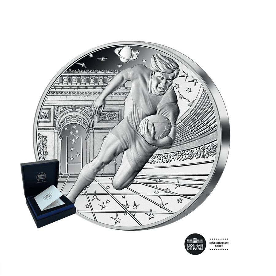 The 2023 Rugby World Cup tournament - money of € 50 Silver 5 OZ - BE 2023