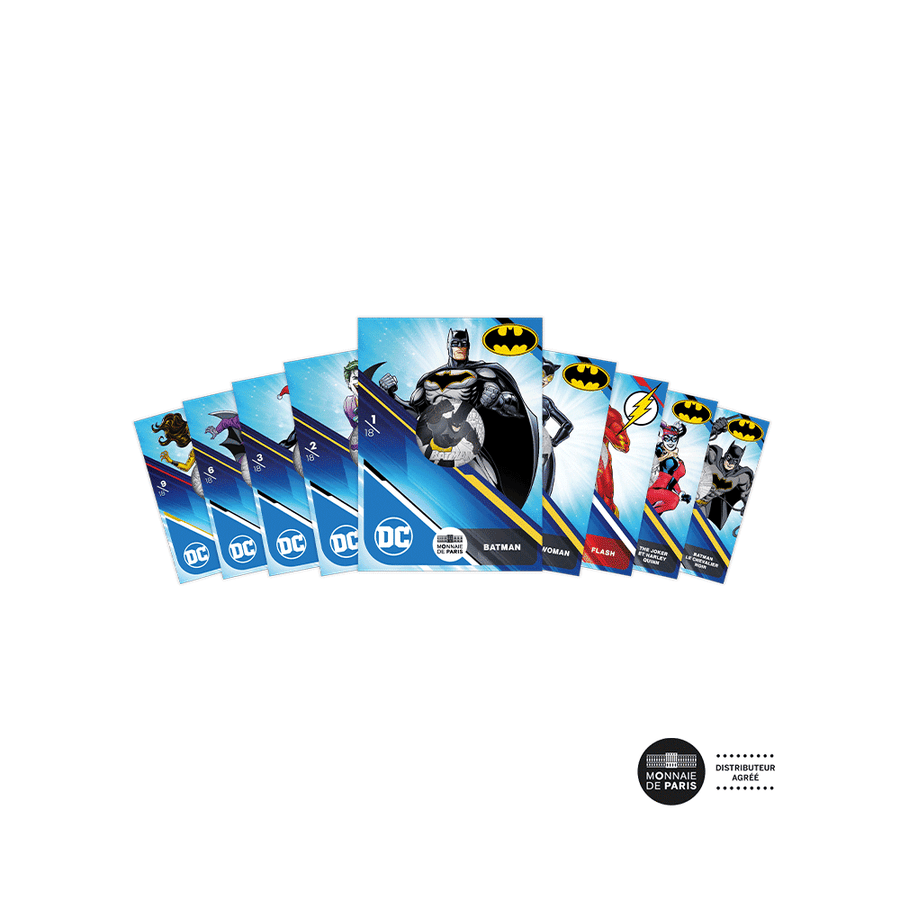 DC Comics - Lot de 9 monnaies de 10€ Argent avec coffret - 2025