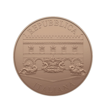 Italy 2024 - Currency of € 5 copper - Corner flower