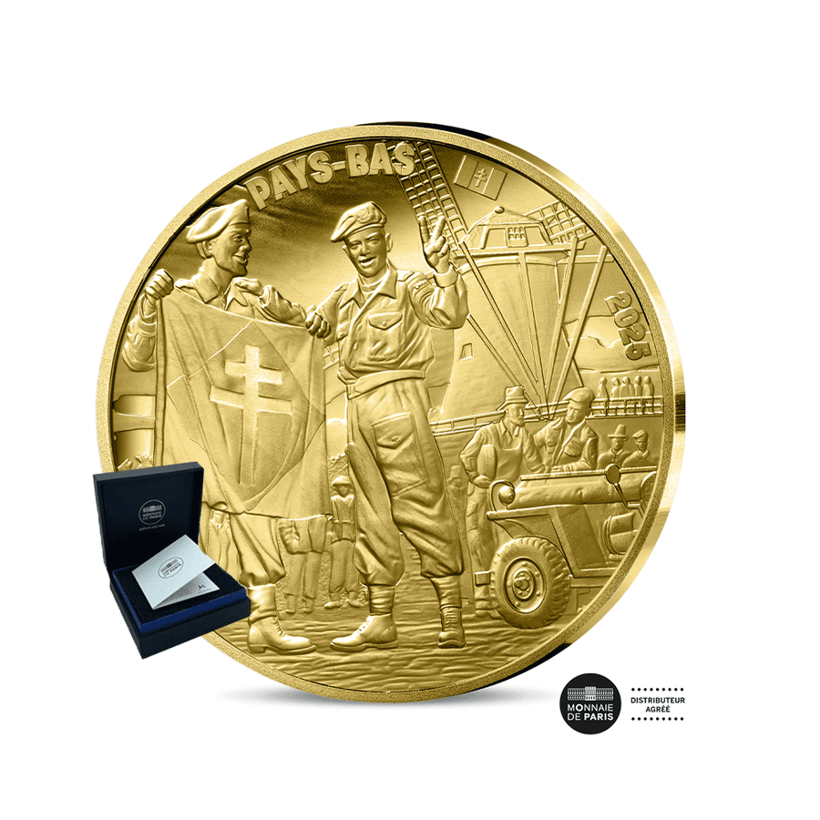 V-E Day - Soldat Français - Monnaie de 200€ Or 1 Oz - BE 2025