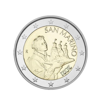 Saint -Marin 2022 - 2 euro commémorativa - Giovan Battista Urbinelli