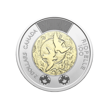 Canada 2023 - 100è Anniversaire de la naissance de Jean Charles Riopelle - Monnaie de 2 Dollars