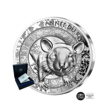 Année du Rat - Monnaie de 20€ Argent 1 Oz - BE 2020