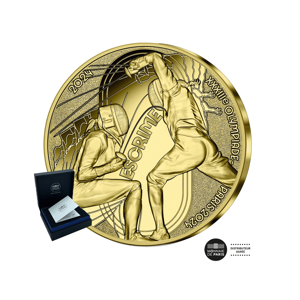 Paris Olympic Games 2024 - Serie sportive - scherma - valuta di € 50 o 1/4oz - BE 2024