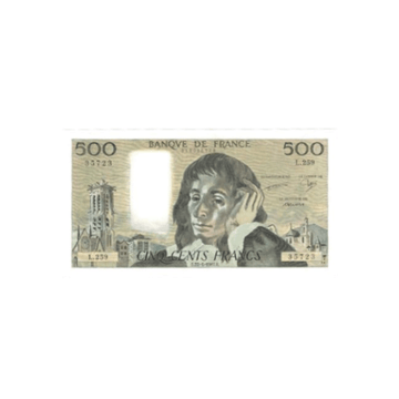 France - Billet de 500 Francs - Pascal - 1968-1993
