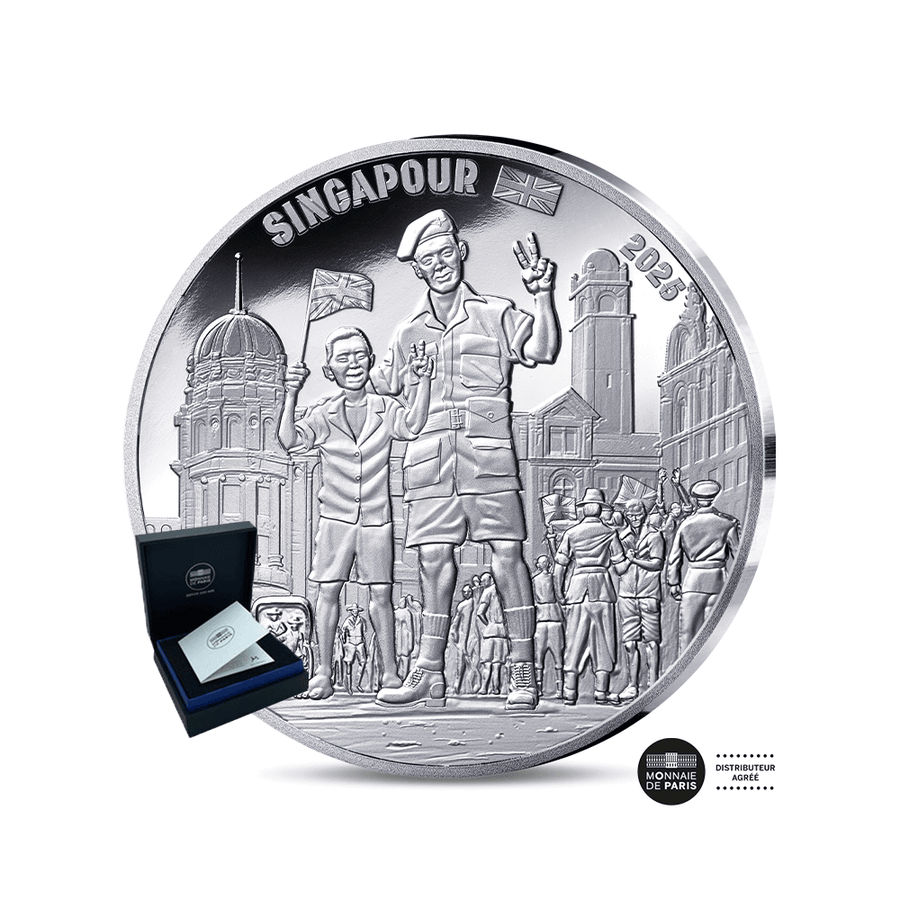 V-E Day - Soldat Britannique - Monnaie de 10€ Argent - BE 2025