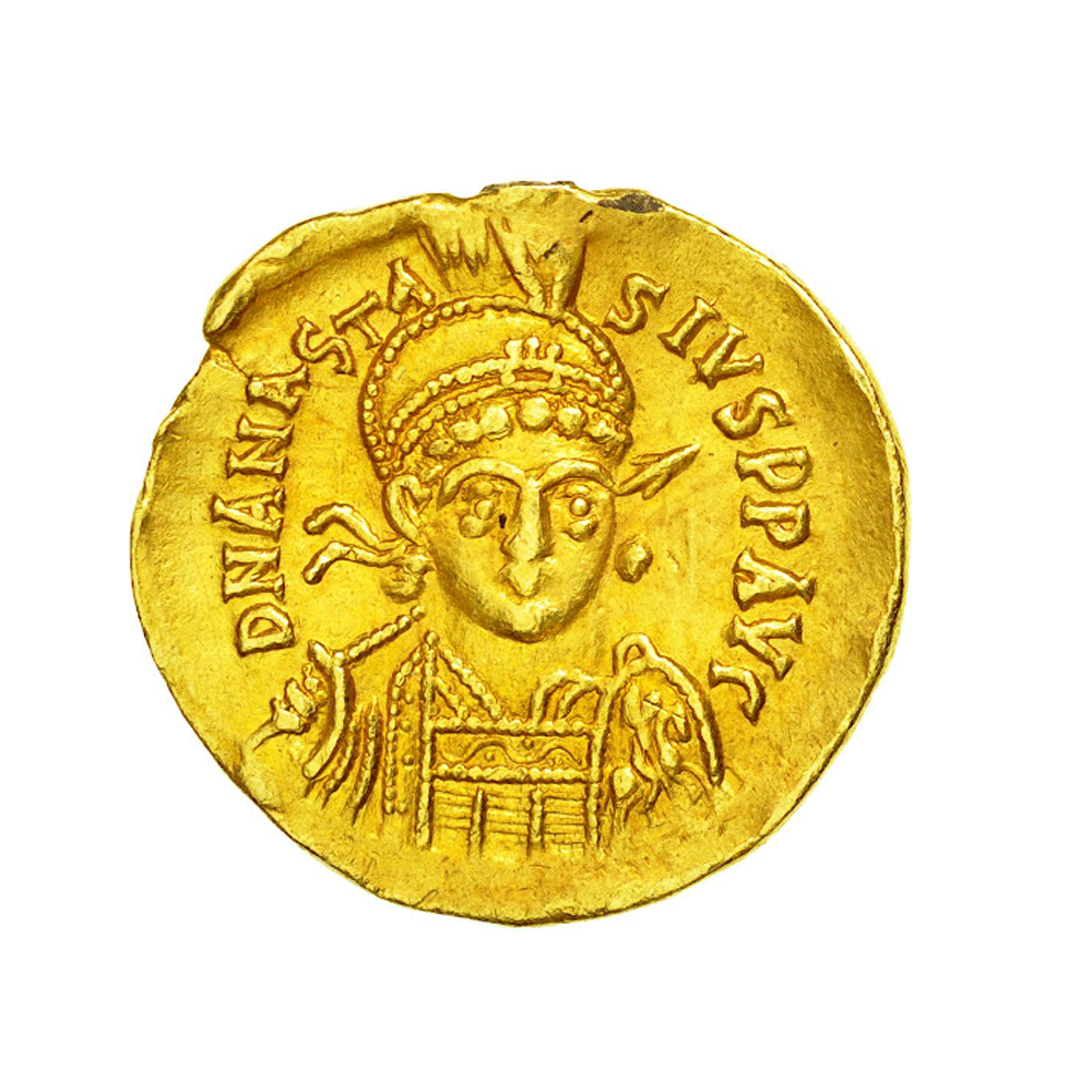 Monnaie byzantine en or « Anastasius Ier »