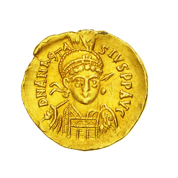 Monnaie byzantine en or « Anastasius Ier »