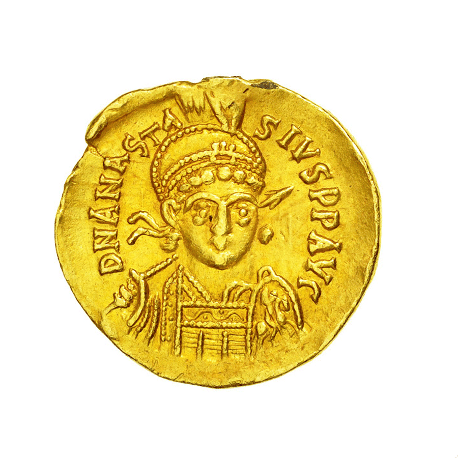 Monnaie byzantine en or « Anastasius Ier »