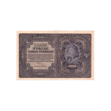Pologne - Billet de 1000 Marks - 1919