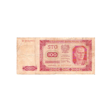 Pologne - Billet de 100 Zlotych - 1948