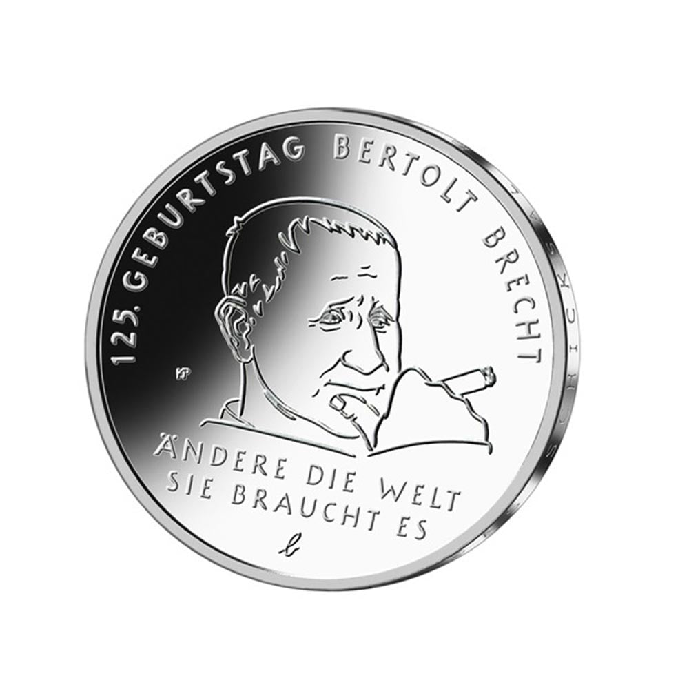 Germany 2023 - Mint of 20 Euro Silver - Bertolt Brecht