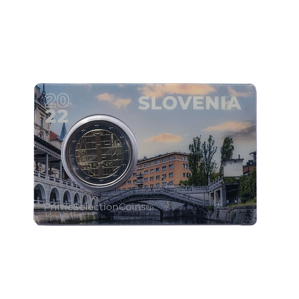Slovénie 2022 - 2 Euro Coincard -  150ème anniversaire de la naissance de Jože Plecnik