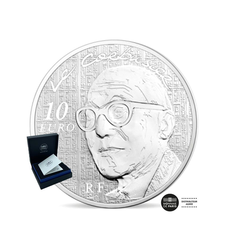 Le Corbusier - Monnaie de 10€ Argent - BE 2015