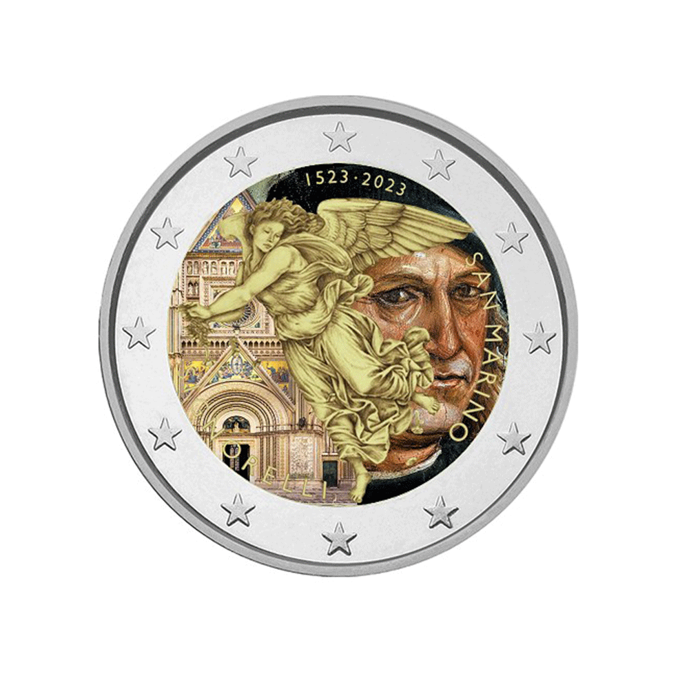 Saint -Marin 2023 - 2 euro commemorative - 500th anniversary of the death of Luca Signorelli - Colorized