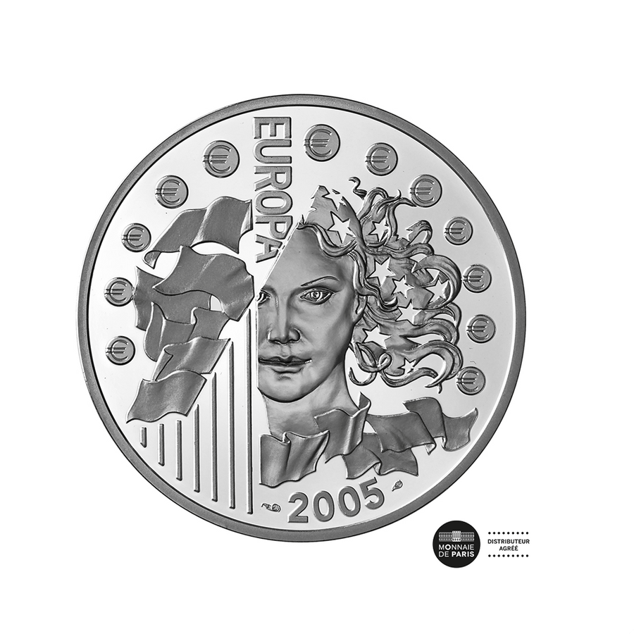 Europa - Drapeau Européen - Monnaie de 1,50€ Argent - BE 2005
