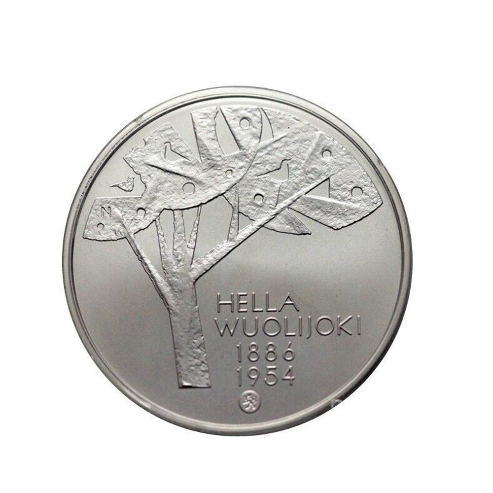 125è Anniversaire de naissance de l'écrivaine Finlandaise HELLA WUOLIJOKI -  Monnaie de 10 Euro Argent - BE 2011