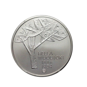 125 ° anniversario di nascita dello scrittore finlandese Hella Wuolijoki - valuta di 10 euro d'argento - Be 2011