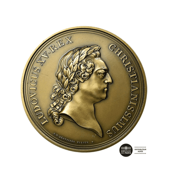 Medalha - Construção do Hôtel des Monnaies - Bronze Florentino