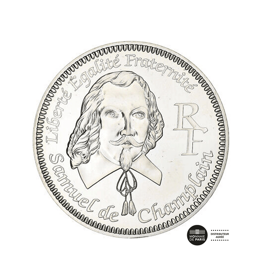 Samuel  de Champlain - Monnaie de 1/4€ Argent - BE 2004