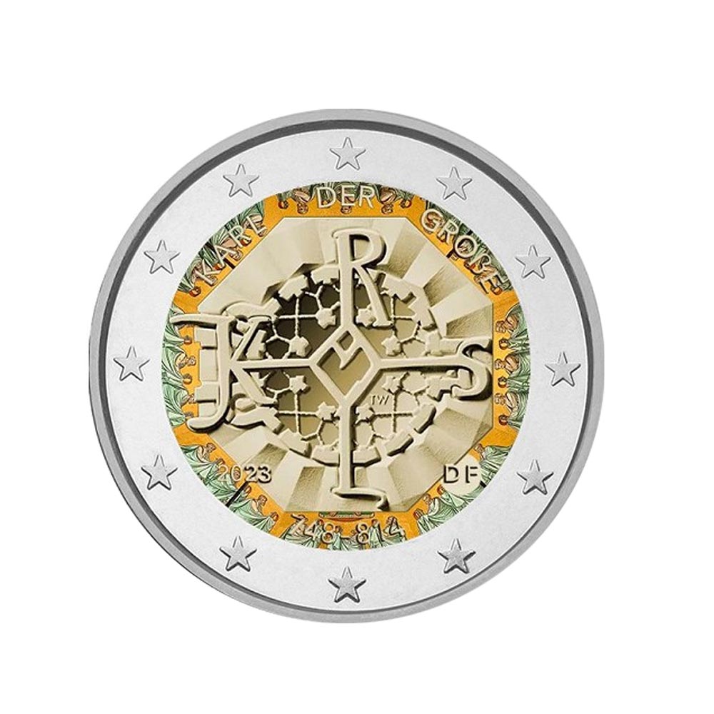 Allemagne 2023 - 2 Euro Commémorative - Charlemagne - Colorisée #5
