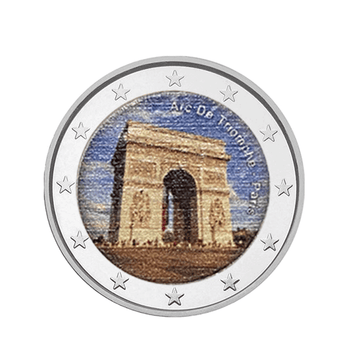 Arc de Triomphe - 2 Euro Commémorative - Colorisée