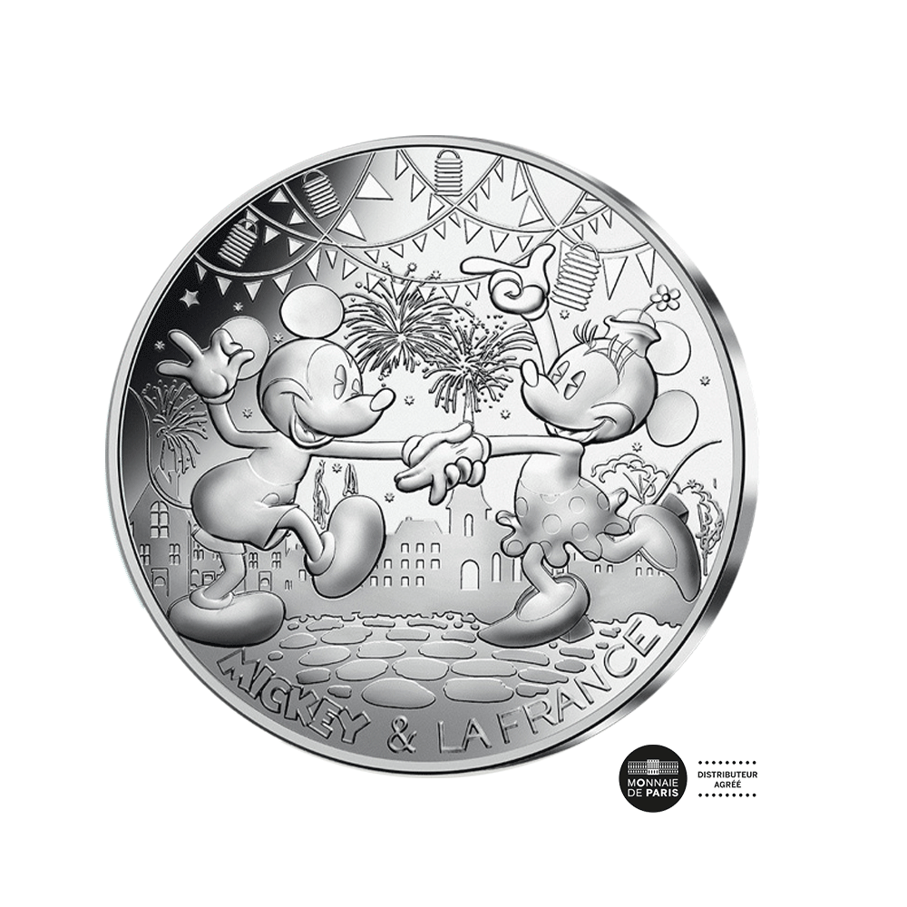 Mickey & la France - Le Bal du 14 juillet - Monnaie de 50€ argent - 2018