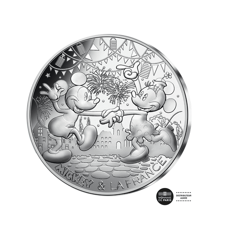 Mickey & la France - Le Bal du 14 juillet - Monnaie de 50€ argent - 2018
