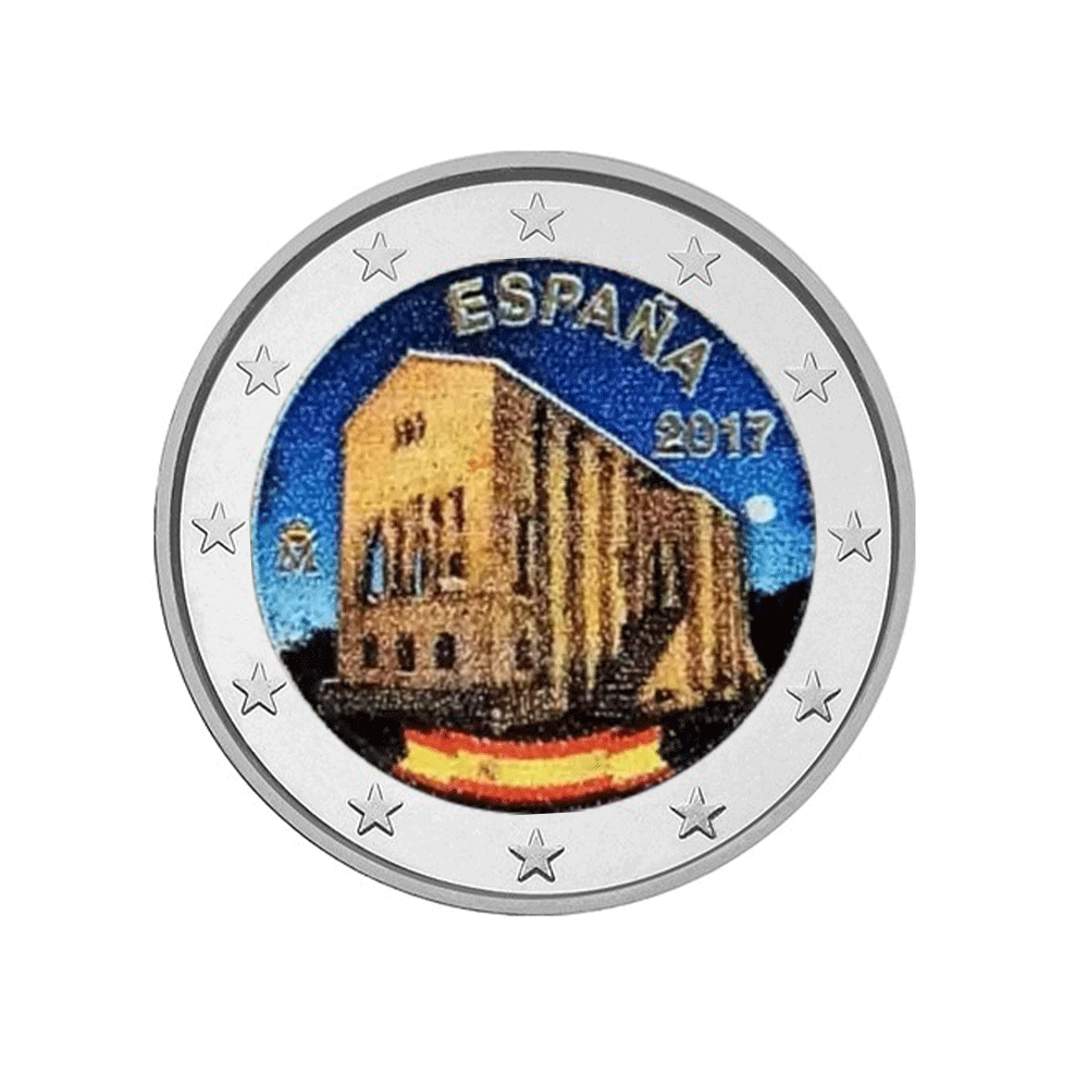 Spagna 2017 - 2 Euro Commemorative - Churches of the Kingdom of Astuias - Coloded