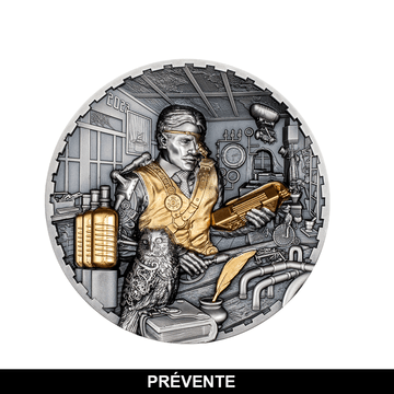 Steampunk - Science Lab - Silver $ 20 currency - 2023