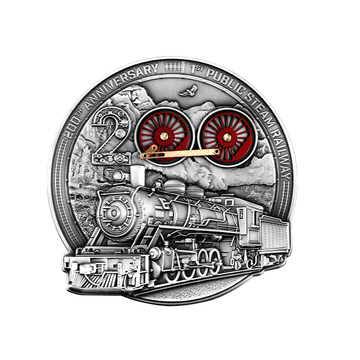 200 ans du Premier Train à vapeur - Monnaie de 10$ Argent - 2025