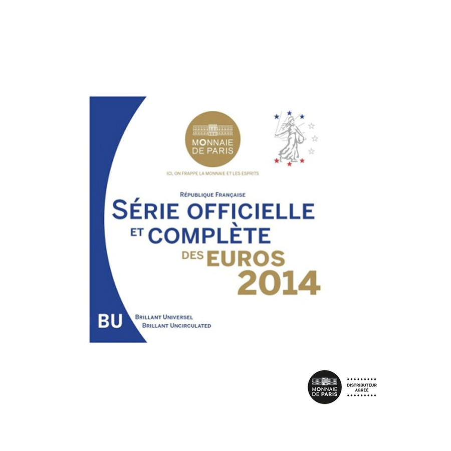 France - Série officielle et complète des Euros - BU (variantes disponibles)