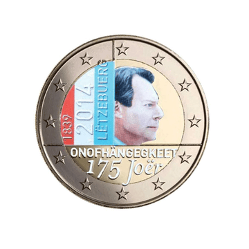 Luxembourg 2014 - 2 Euro Commémorative - 175 ans de l'indépendance - Colorisée