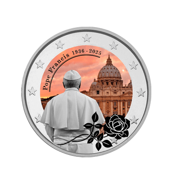 Pape François - 2€ Commémorative - 2025 - Colorisée #1