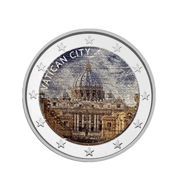Cité du Vatican - 2 Euro Commémorative - Colorisée