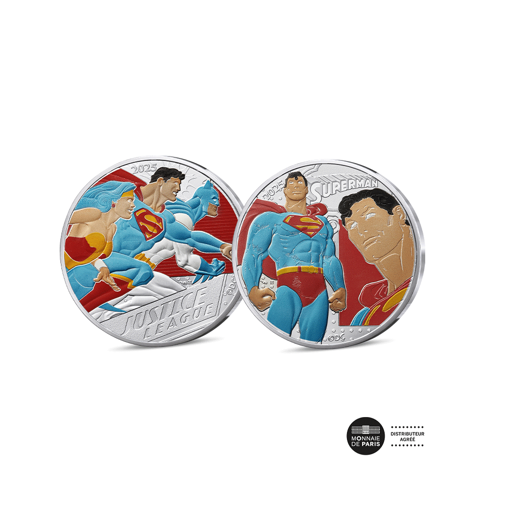 DC Comics - Lot de 2 monnaies de 50€ Argent - Vague 2 - 2025