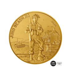 ⁣⁢D-Day - Juno Beach - 1/4€ Coin - 2024⁤⁣