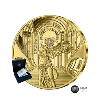 Jeux Olympiques de Paris 2024 - Musée du Louvre - Monnaie de 50€ Or 1/4 Oz - BE 2023