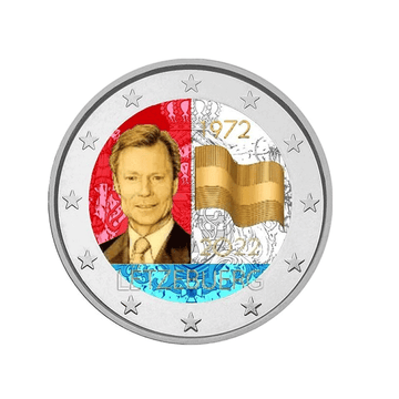 Luxemburgo 2022 - 2 euros comemorativo - Flag de Luxemburgo - Colorizado #2