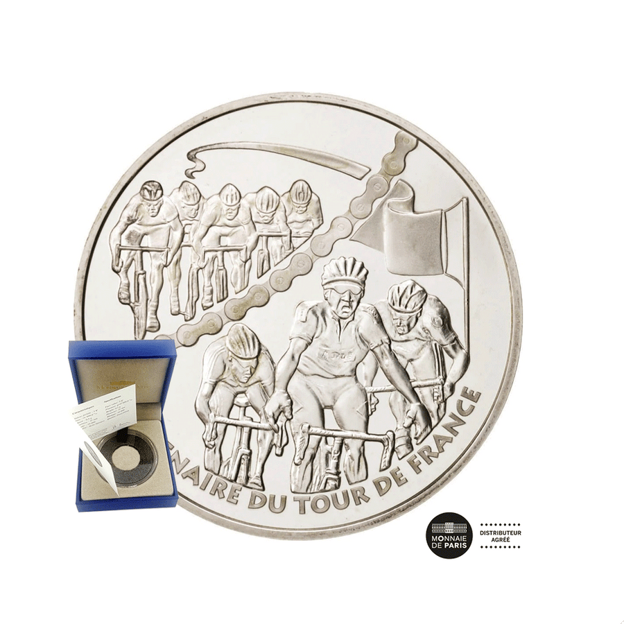 Centenaire du Tour de France - Sprint - Monnaie de 1,5€ Argent - BE 2003