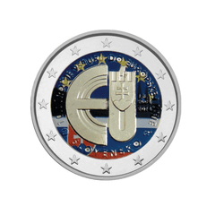 Slovaquie 2014 - 2 Euros Commémorative - Entrée dans l'UE - Colorisée