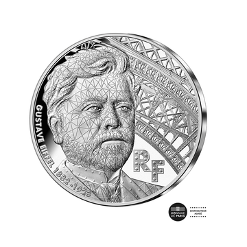 100e verjaardag van de dood van Gustav Eiffel -10 euro zilveren munt -2023