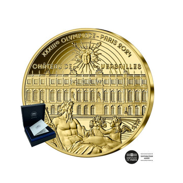 Jeux Olympiques de Paris 2024 - Château de Versailles - Monnaie de 50€ Or 1/4 Oz - BE 2023