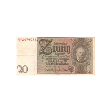 Allemagne - Billet de 20 Deutsche Mark - 1929